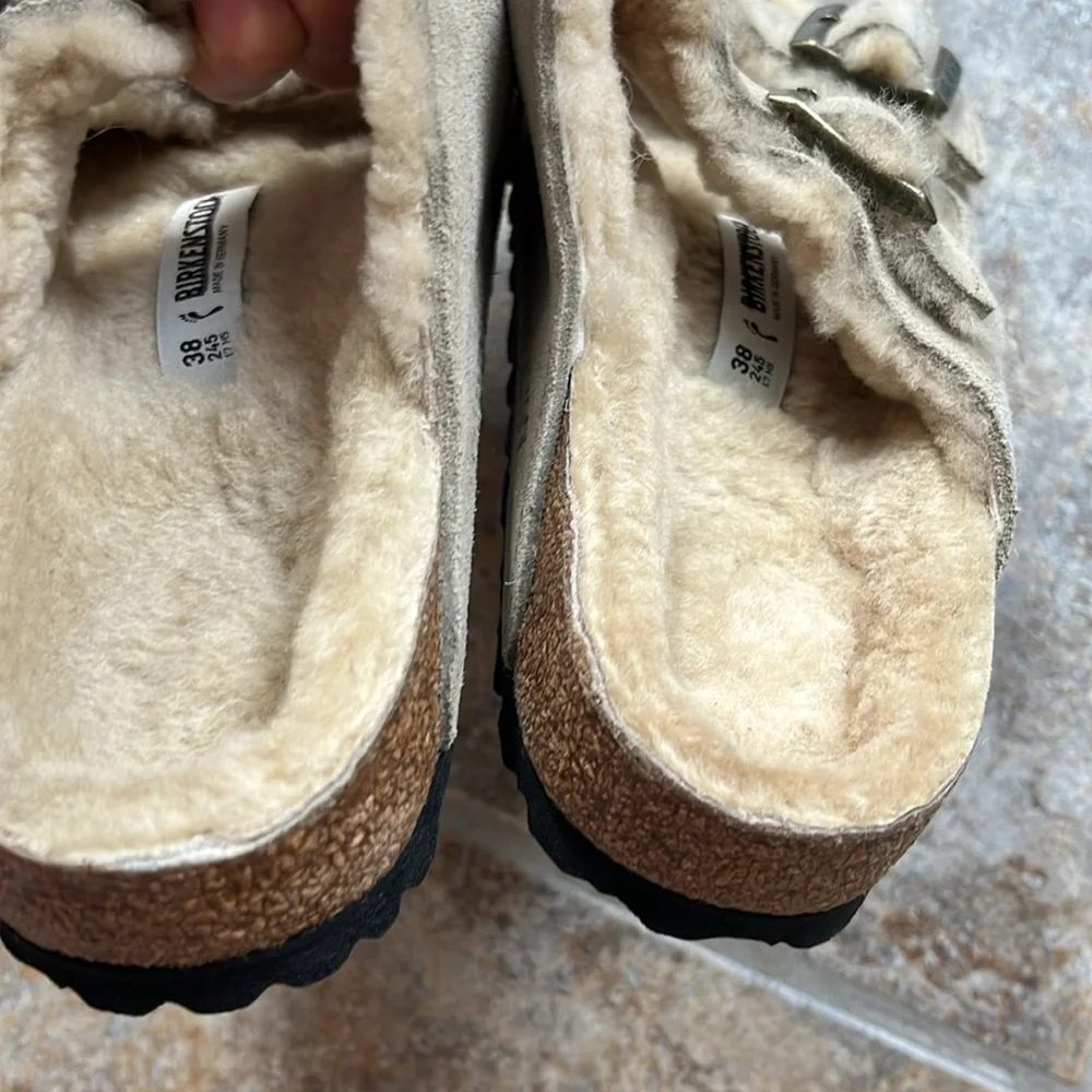 Birkenstock Arizona Shearling Slippers Sandals - Picture 12 of 13